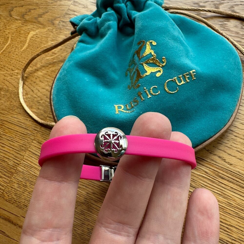 Rustic Cuff Pink Bracelet - Picture 2 of 5